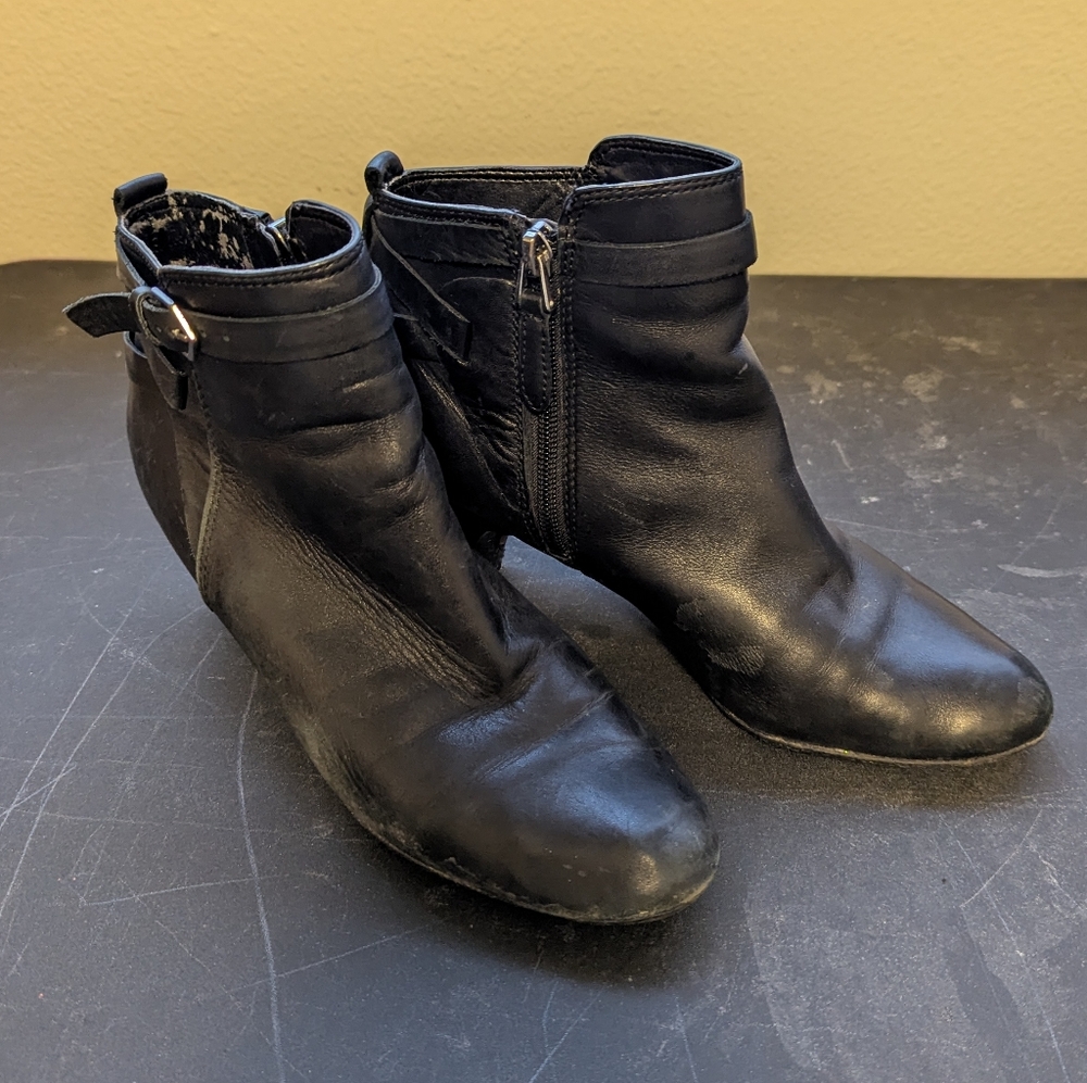 Strappy Vegan Leather Booties
